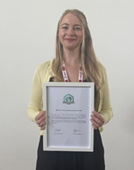 Cassie with her IGOR Award